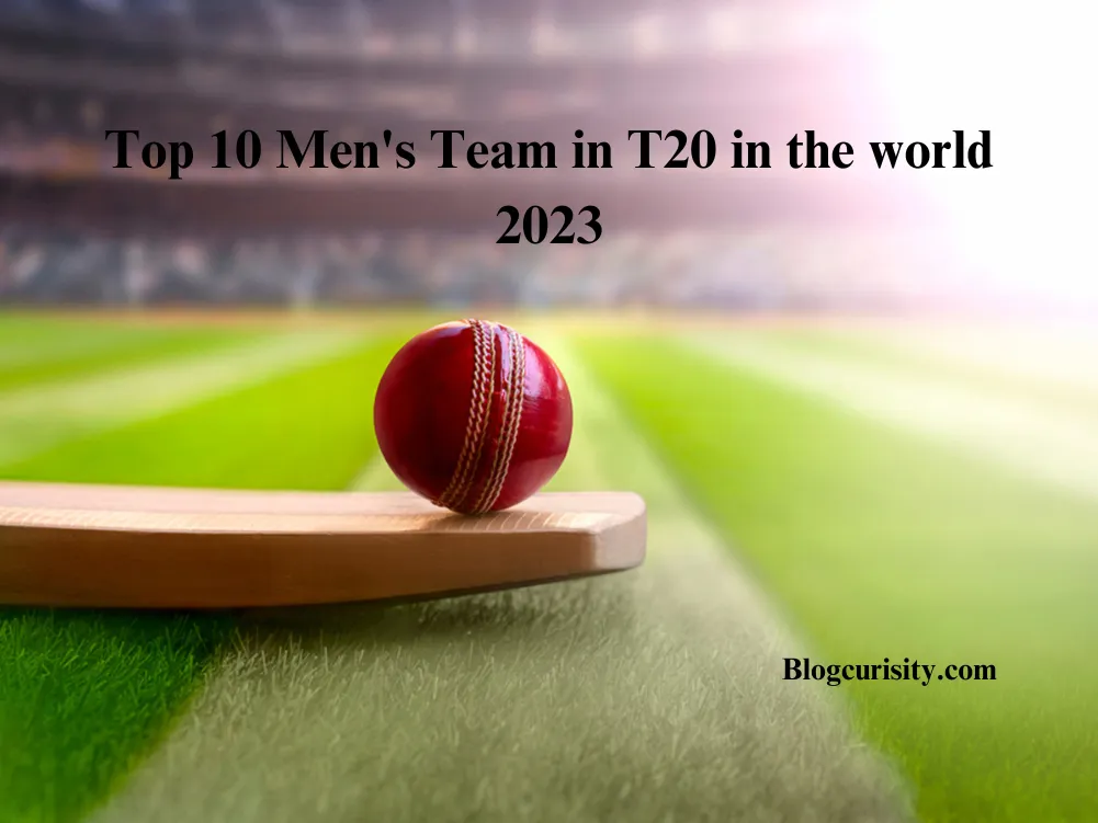 Top 10 Men's Team in T20 in the world 2023