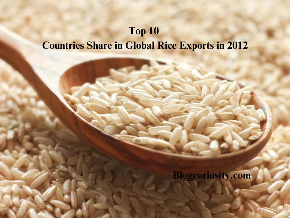 Top 10 Countries Share in Global Rice Exports in 2012