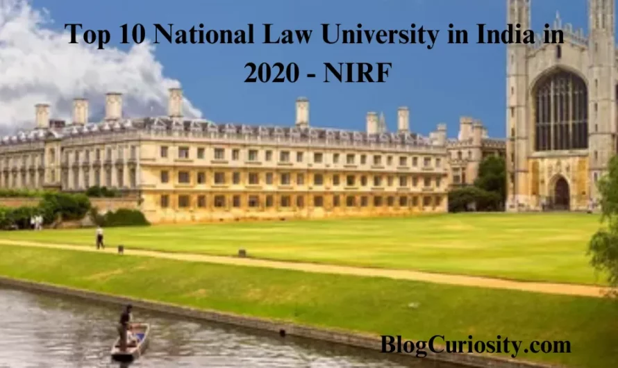 Top 10 National Law University in India in 2020 – NIRF
