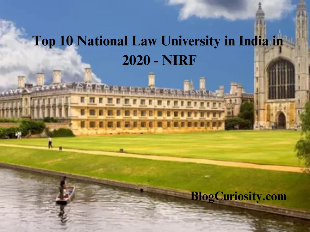 Top 10 National Law University in India in 2020 - NIRF
